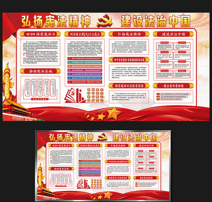 宪法日宪法知识展板 宪法日宪法知识展板