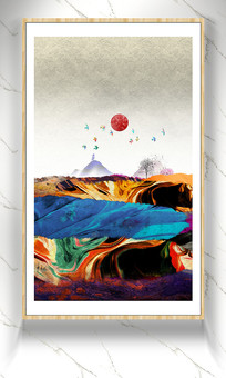 ɫ��ɽˮ���⻭