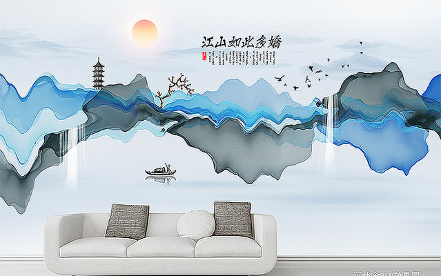 �⾳ˮīɽˮװ�λ�ɳ������ǽ