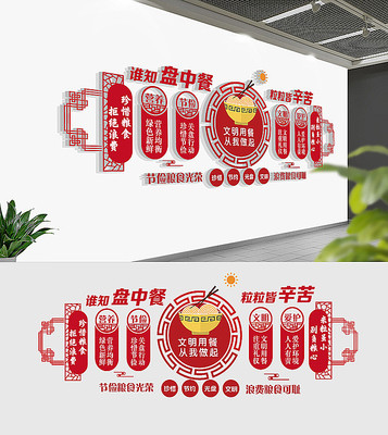 中式食堂文化墙 中式食堂文化墙