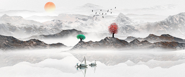 群山室内装饰画 群山室内装饰画