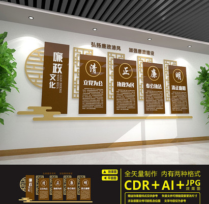 党建室传统廉政文化墙 党建室传统廉政文化墙