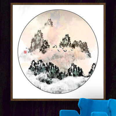 ����ɽˮ��ˮ�ʻ� PSD