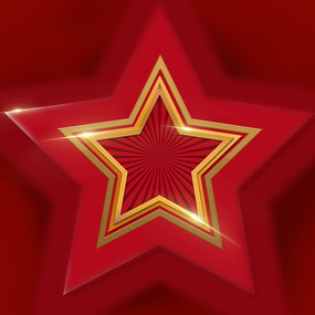 原创元素红星背景