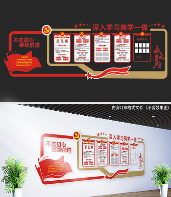 解读两学一做党建文化墙 解读两学一做党建文化墙
