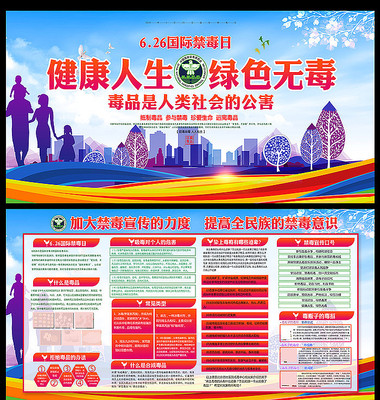 国际禁毒日宣传展板 国际禁毒日宣传展板