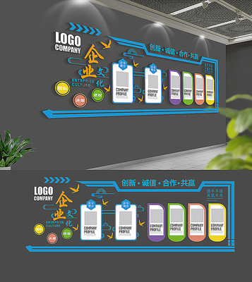 企业文化墙设计模板 企业文化墙设计模板