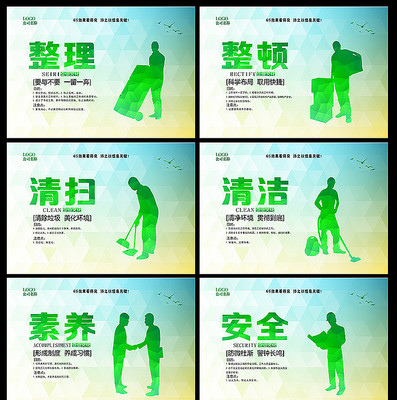 6S管理标语展板设计 6S管理标语展板设计