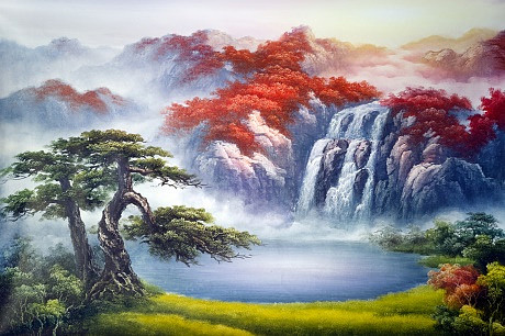 山水我是聚宝盆山水画 山水我是聚宝盆山水画
