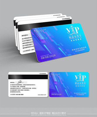 时尚大气VIP会员卡模板 时尚大气VIP会员卡模板