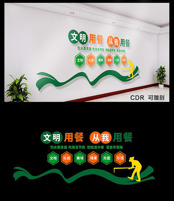 文明用餐食堂文化墙 文明用餐食堂文化墙