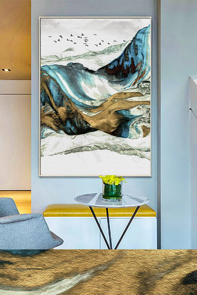 北欧现代新中式抽象装饰画 北欧现代新中式抽象装饰画