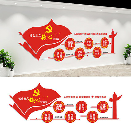社会主义核心价值观文化墙 社会主义核心价值观文化墙