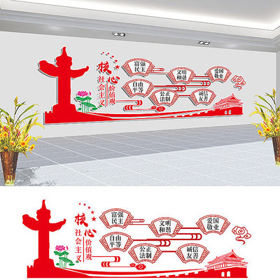 社会主义核心价值观文化墙 社会主义核心价值观文化墙