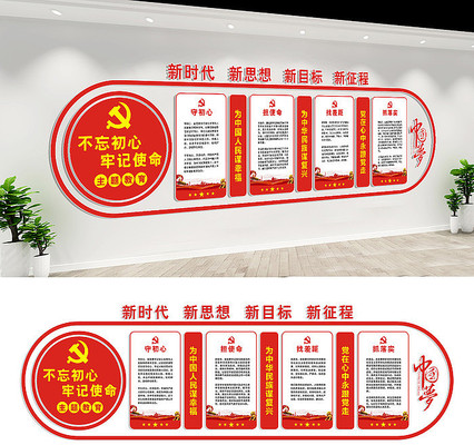 党员活动室不忘初心主题教育展板 党员活动室不忘初心主题教育展板