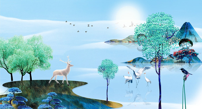 ����ʽɽˮ�һ� PSD