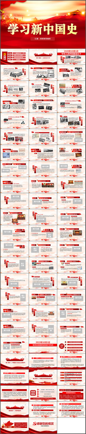 ���й����¼���ʷPPTģ��