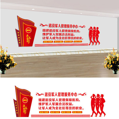 退役军人展板 退役军人展板