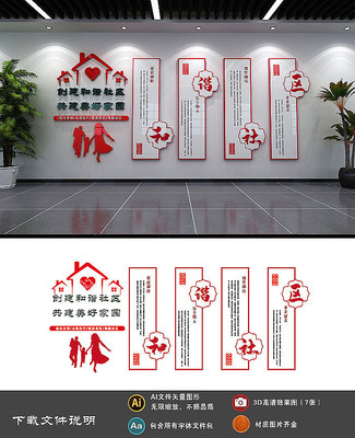 社区党建宣传文化墙 社区党建宣传文化墙