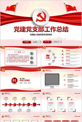 基层机关党支部党建工作总结计划PPT 基层机关党支部党建工作总结计划PPT