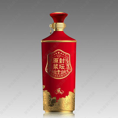 封坛原浆酒瓶效果图 封坛原浆酒瓶效果图