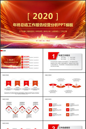 年终总结PPT pptx