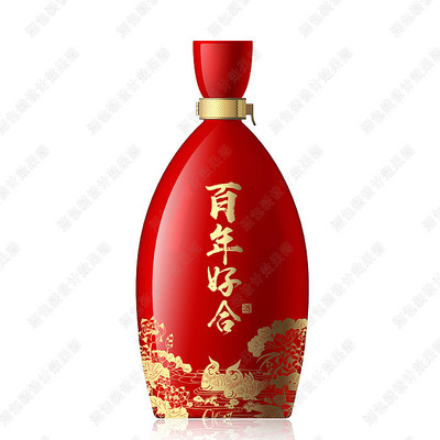 红色酒瓶效果图 红色酒瓶效果图
