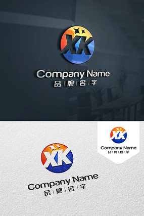 XK标志XKLOGO设计 XK标志XKLOGO设计
