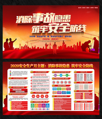 2020安全生产主题展板设计 2020安全生产主题展板设计