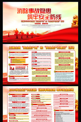 2020安全生产月宣传栏展板 2020安全生产月宣传栏展板