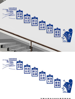城市管理楼梯文化墙 城市管理楼梯文化墙