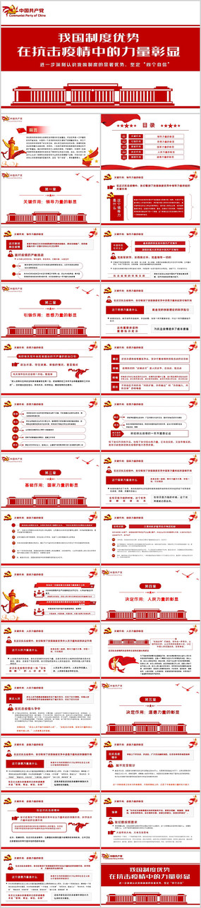 我国制度优势在抗击疫情中的力量彰显PPT