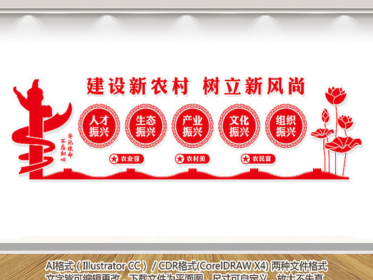 乡村振兴战略党建文化墙 乡村振兴战略党建文化墙