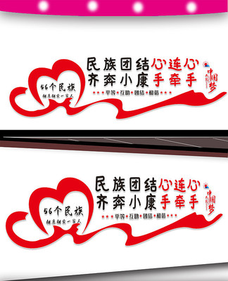民族团结文化墙设计 民族团结文化墙设计