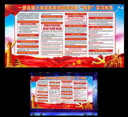 四史学习教育宣传展板 四史学习教育宣传展板