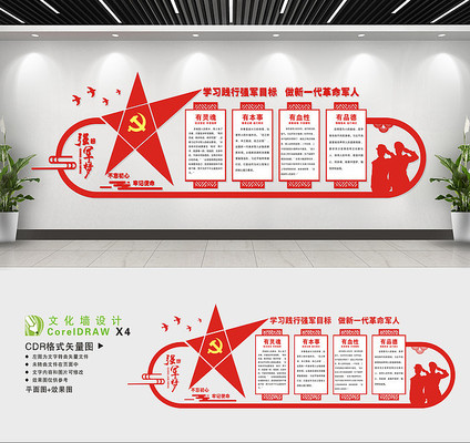 军人文化墙 军人文化墙