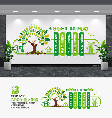 文明社区文化墙 文明社区文化墙