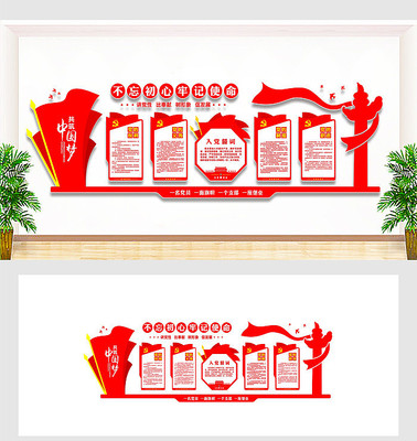 党员活动室文化墙 党员活动室文化墙