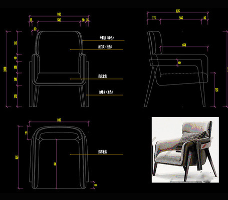 休闲躺椅CAD家具图库 休闲躺椅CAD家具图库