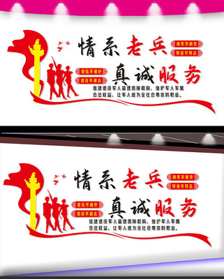 退役军人宣传文化墙 退役军人宣传文化墙