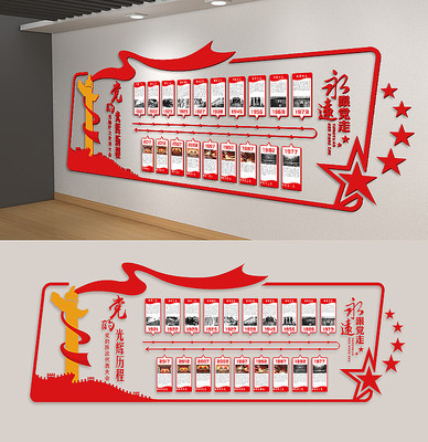 党的光辉历程历次党代会党建文化墙 党的光辉历程历次党代会党建文化墙