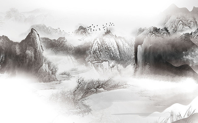 �߶˴��������⾳ɽˮ����ǽ PSD