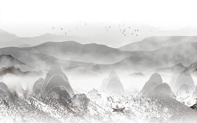 �����Լɽˮ����ǽ PSD