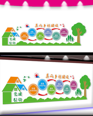 美丽乡村展板设计 美丽乡村展板设计