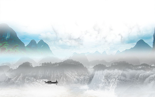 ������ʽɽˮ����ǽ PSD