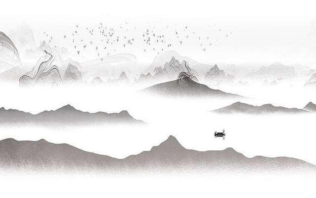 ˮī����ɽˮ����ǽ PSD