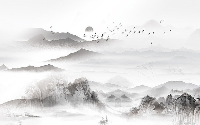 装饰客厅山水背景墙 装饰客厅山水背景墙