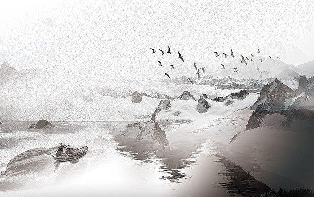 高清装饰山水背景墙 高清装饰山水背景墙