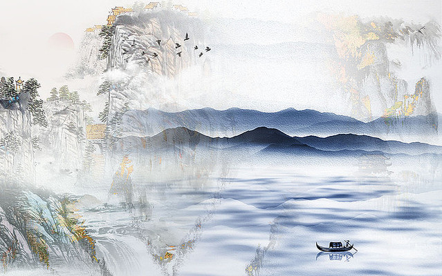 ʱ�з���߶�ɽˮ����ǽ PSD