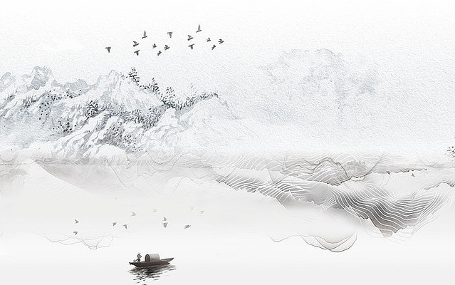 ������Ӵ���ɽˮ����ǽ PSD